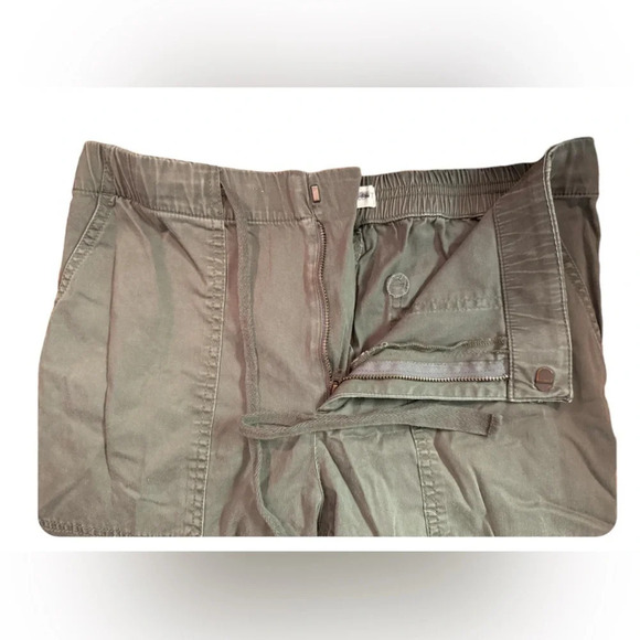 Lou & Grey For Loft Pants Capri Pockets Olive Green  Cotton Rayon Medium - Picture 8 of 11